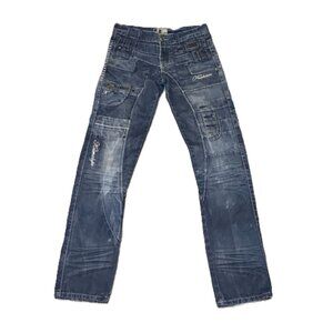 READ Kosmo Lupo Jeans Designer Demin Japan Style Zippers Size 30